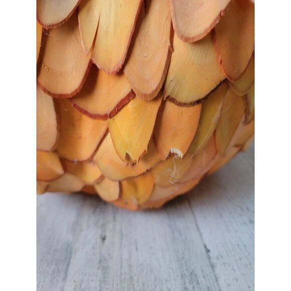 pumpkin large fall thanksgiving centerpiece Wood Halloween decor abstract - Picture 5 of 13